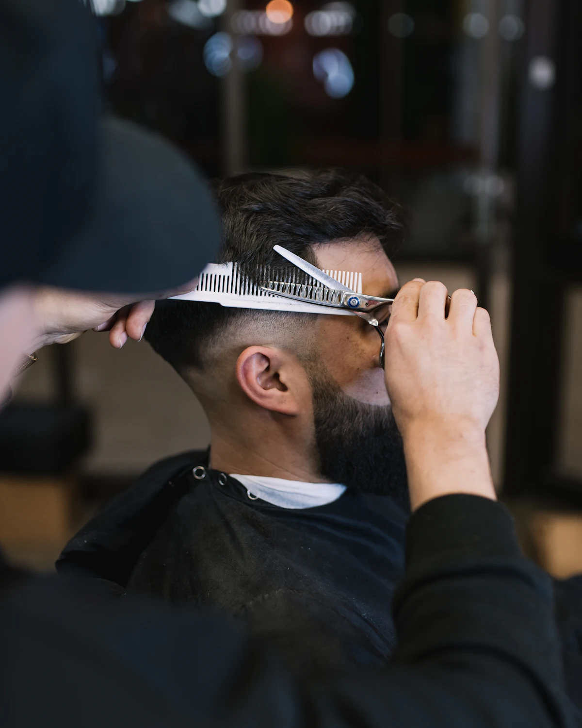 Scissor over comb