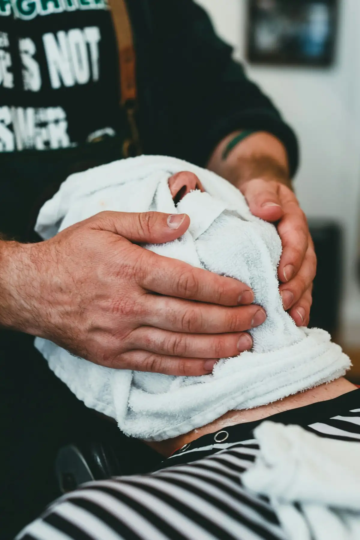 Hot towel treatment